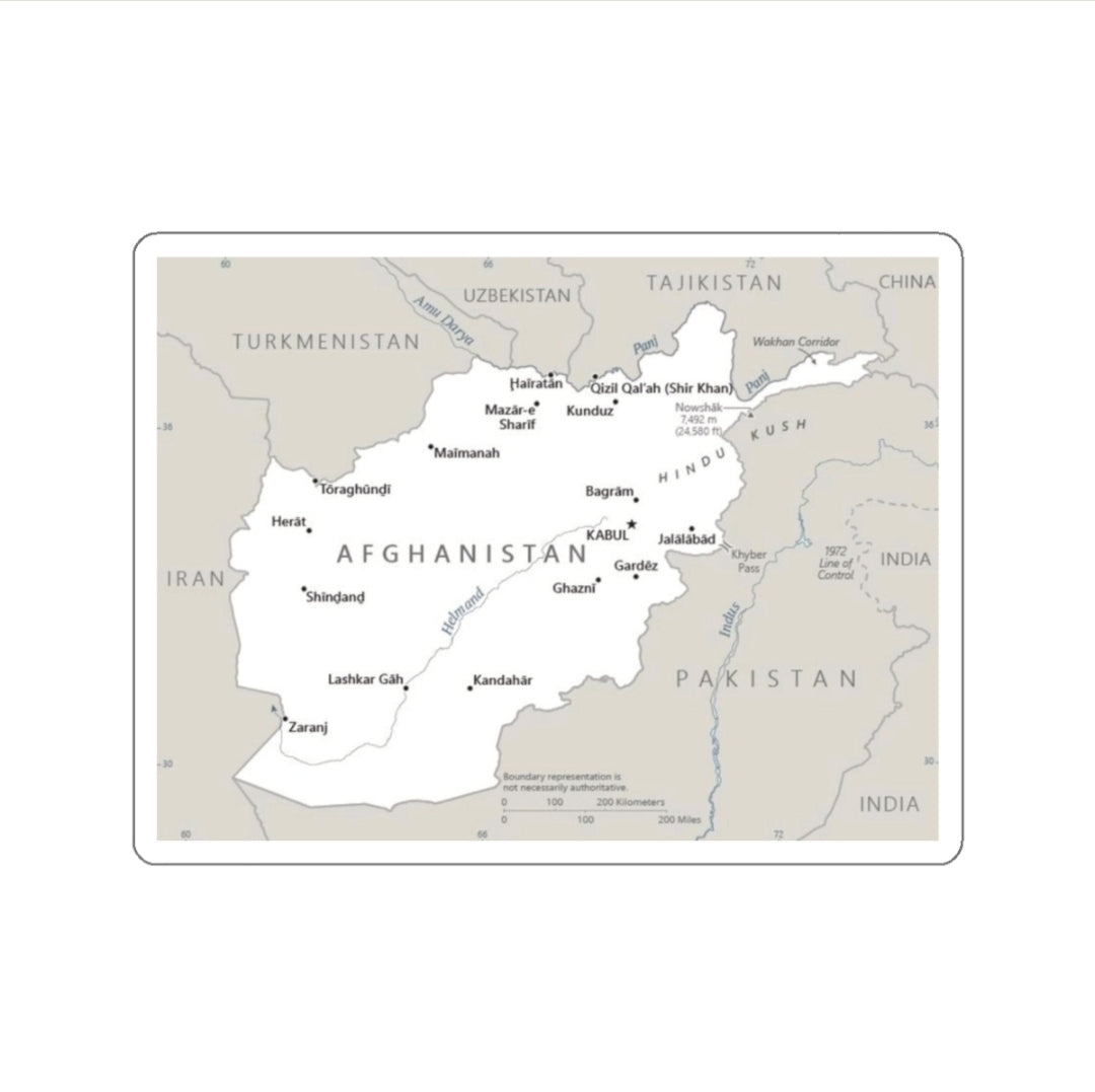 Afghanistan Map - Decal