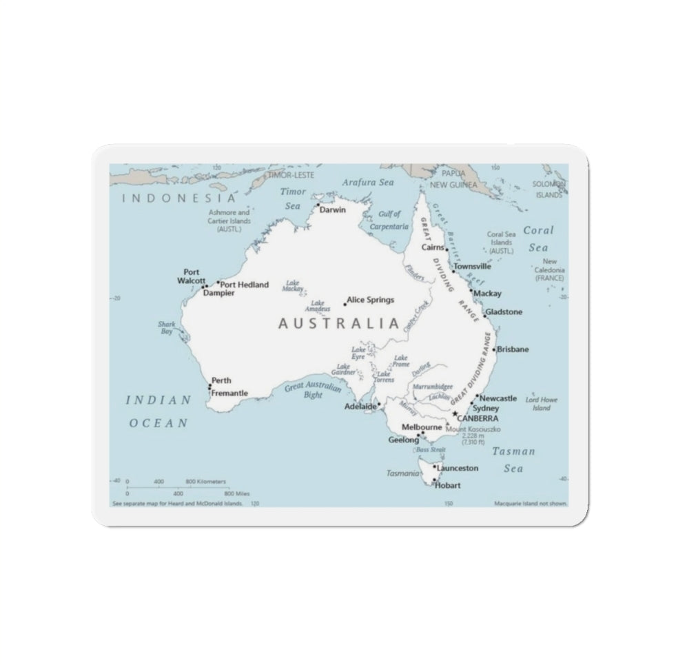 Australia Map - Magnet