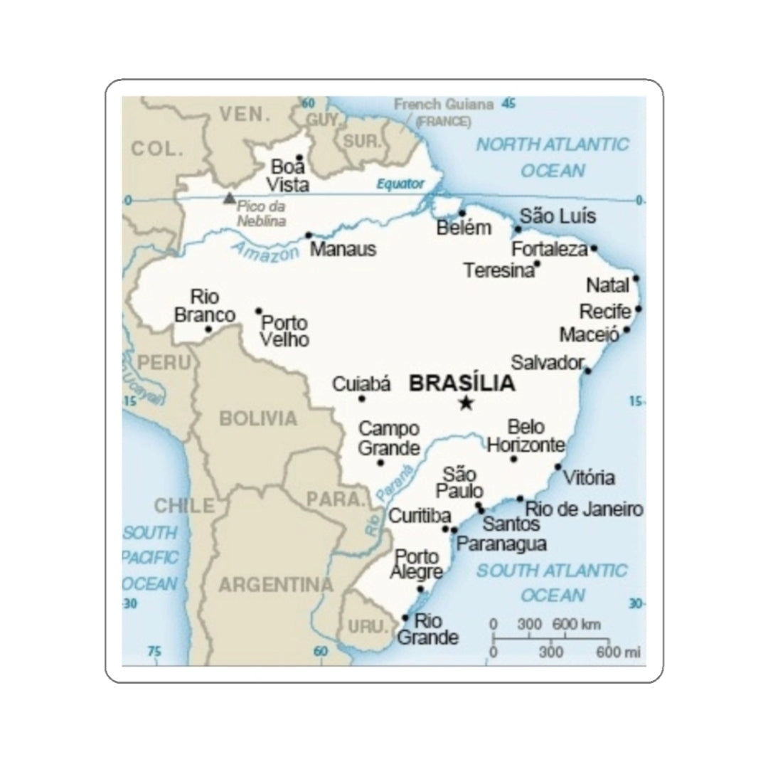 Brazil Map - Decal