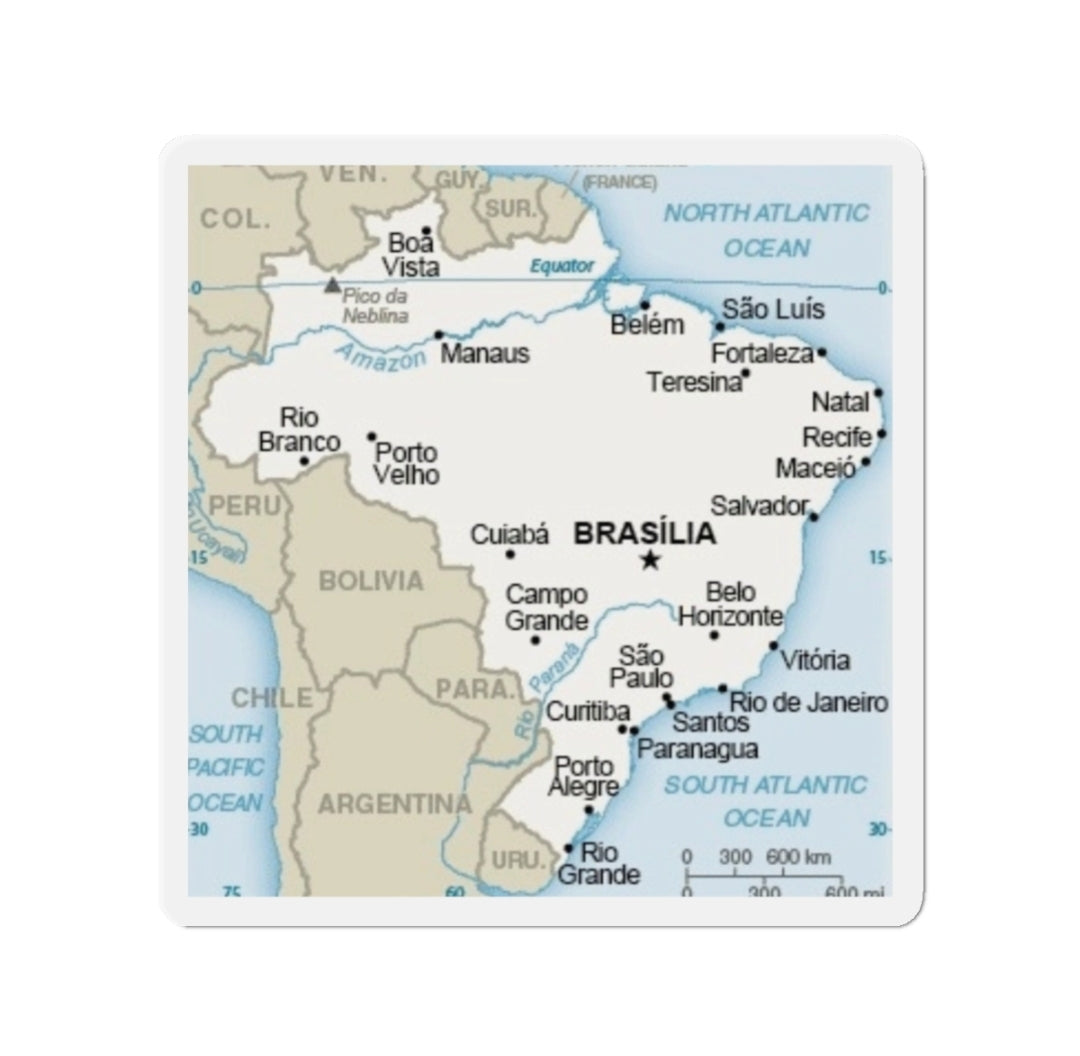 Brazil Map - Magnet