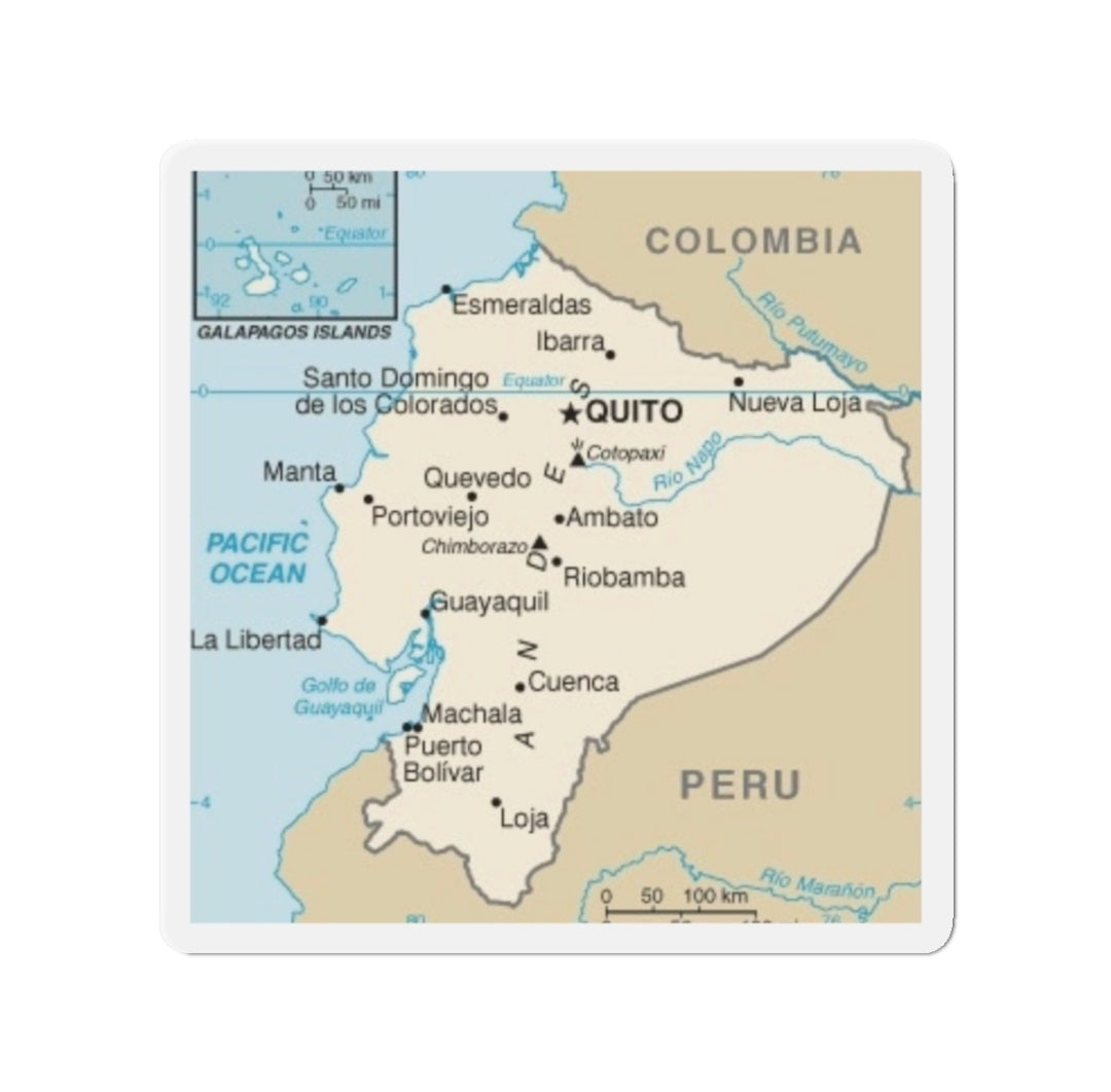 Ecuador Map - Magnet