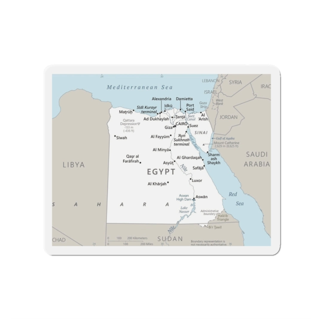 Egypt Map - Magnet