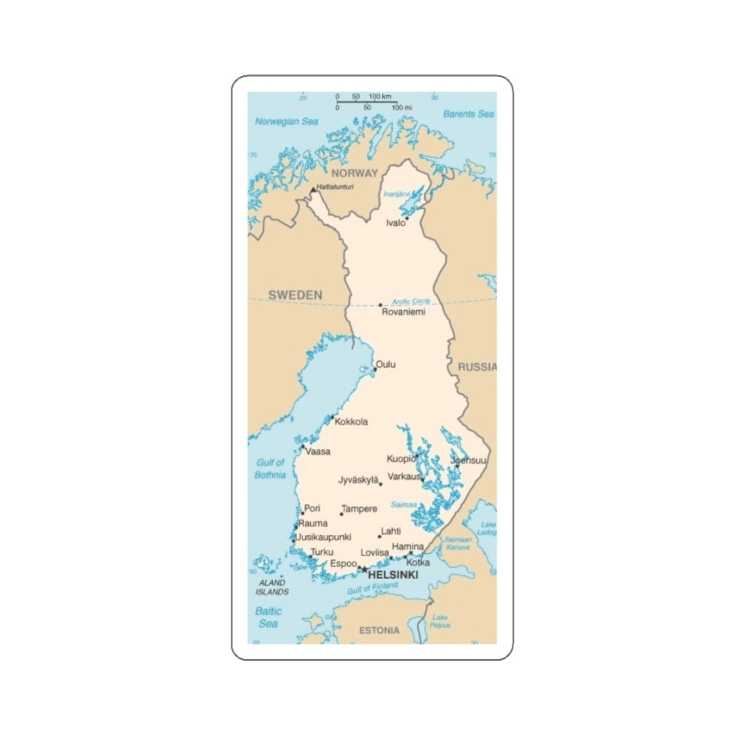 Finland Map - Decal