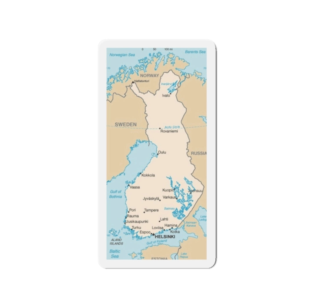 Finland Map - Magnet