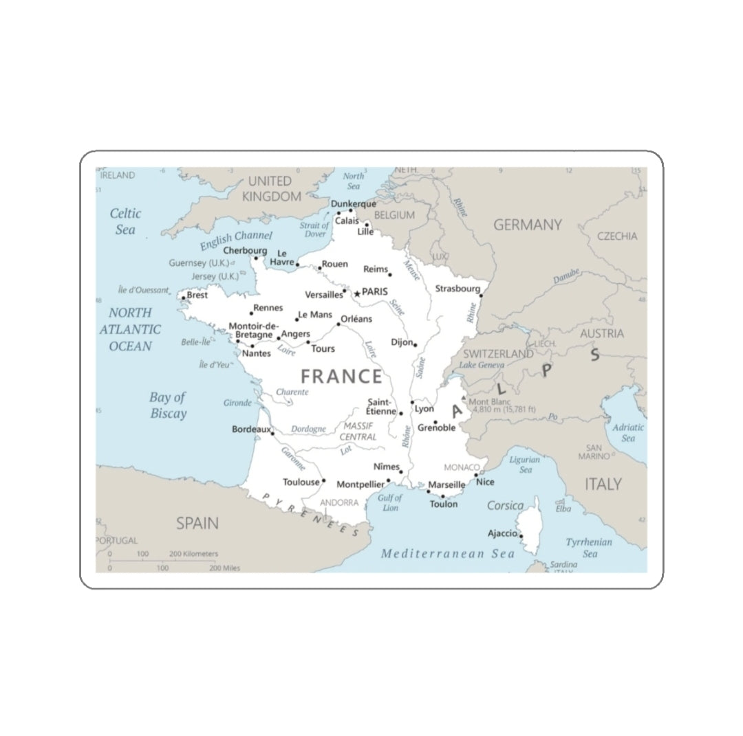 France Map - Decal