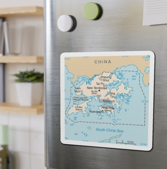 Hong Kong Map - Magnet