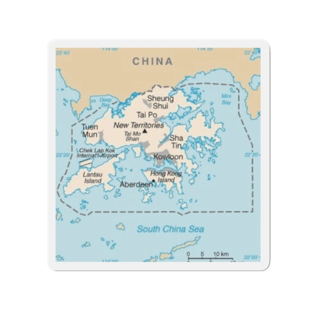 Hong Kong Map - Magnet