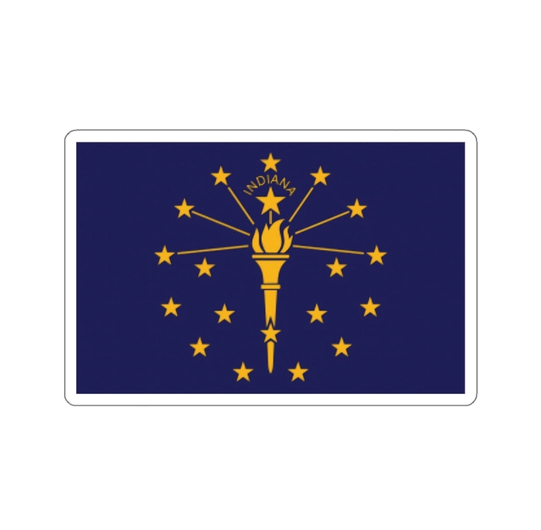 Indiana Flag - Decal