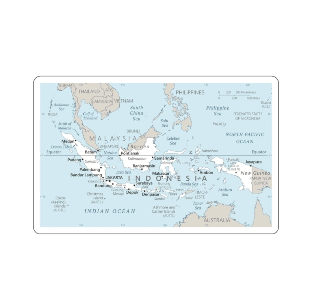 Indonesia Map - Decal