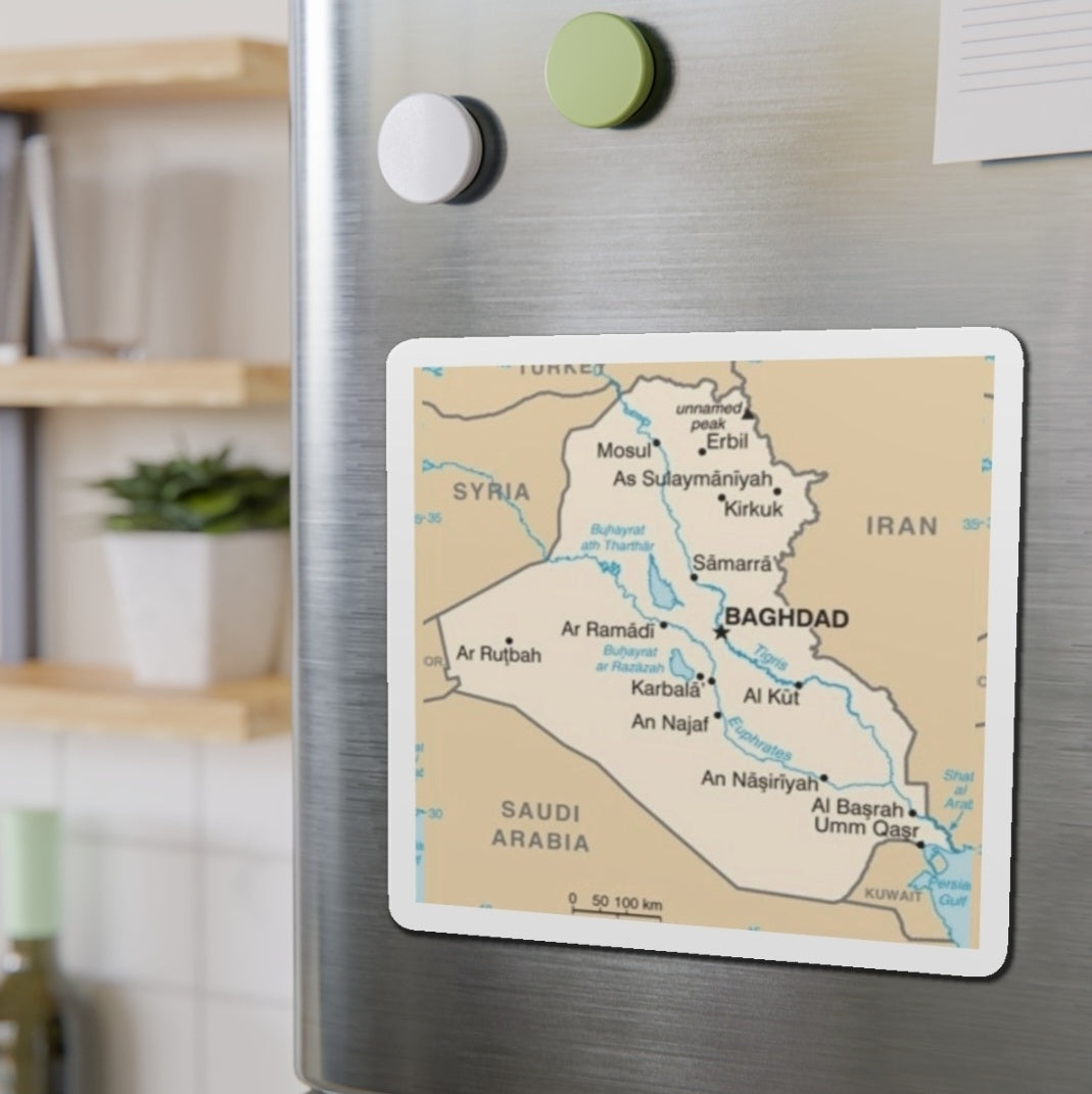 Iraq Map - Magnet