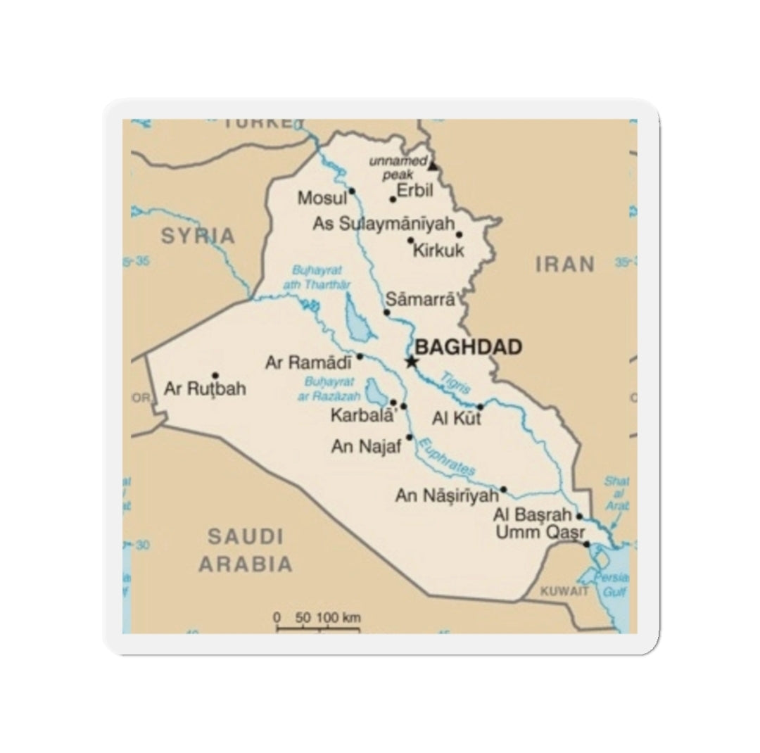 Iraq Map - Magnet