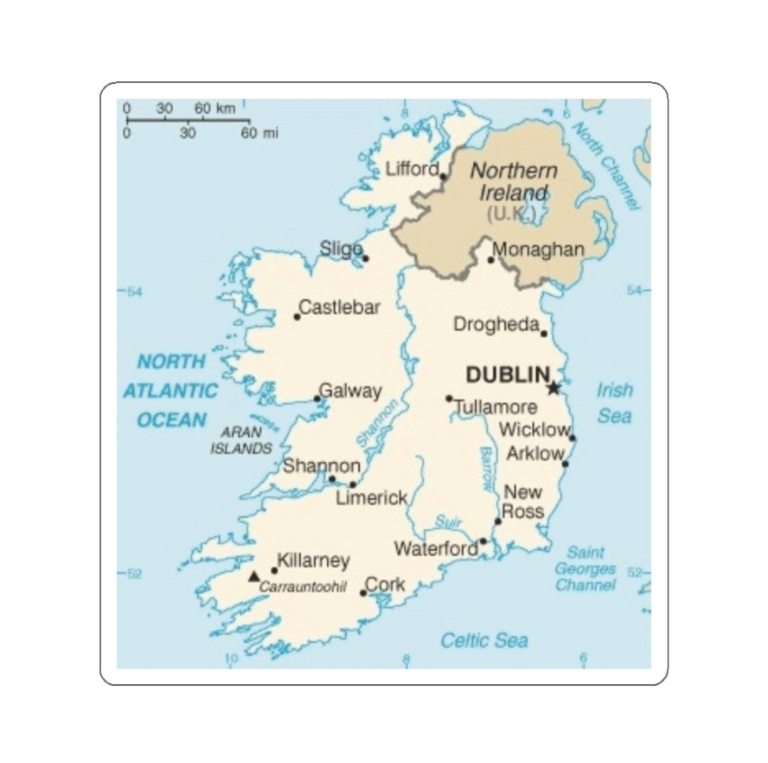 Ireland Map - Decal