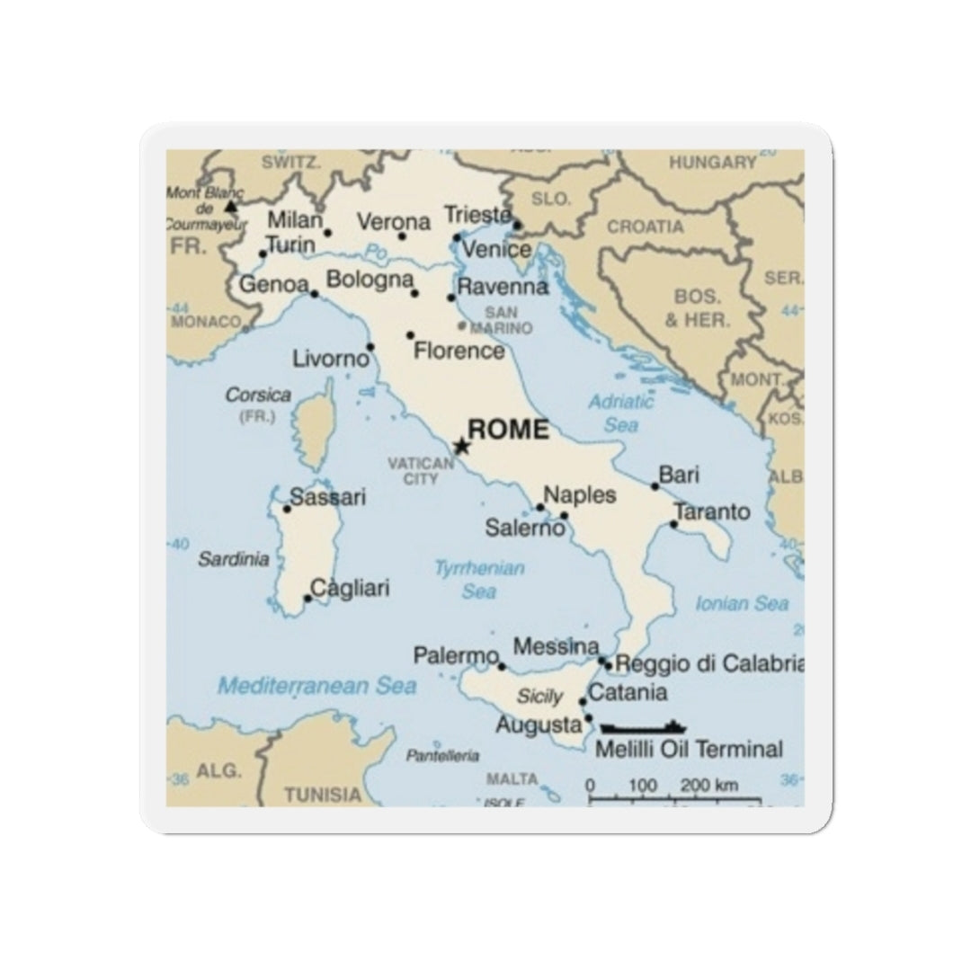 Italy Map - Magnet