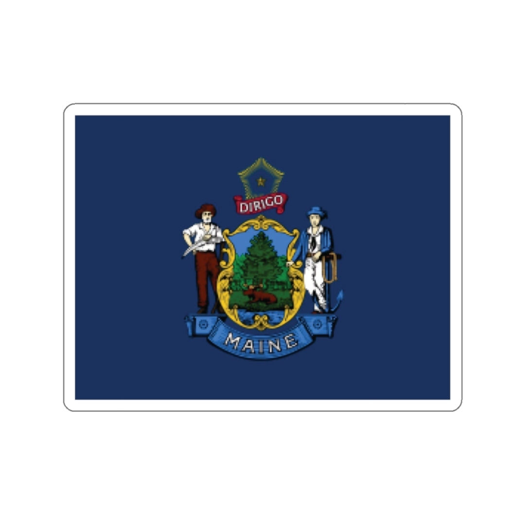 Maine Flag - Decal