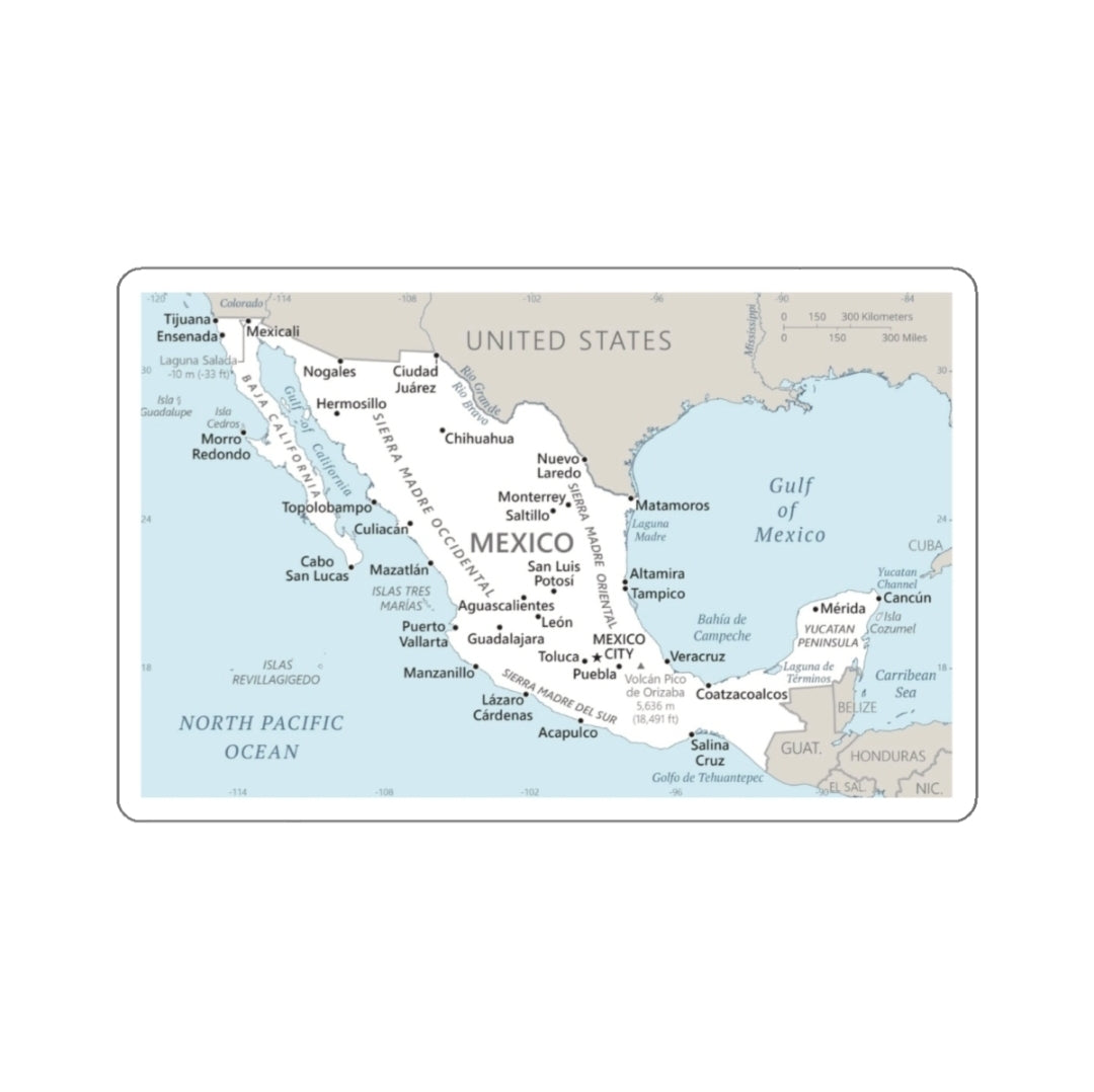 Mexico Map - Decal