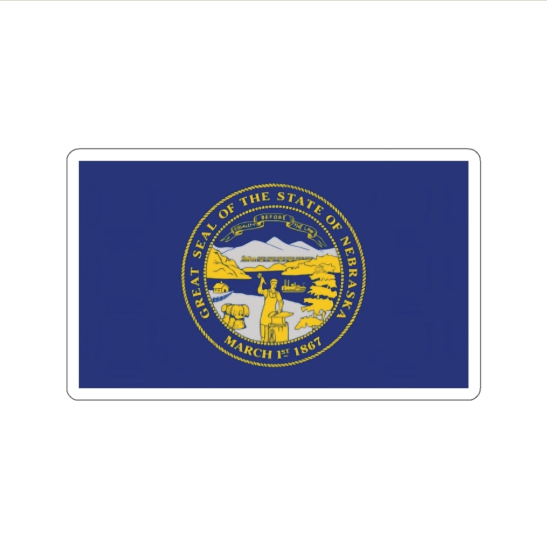 Nebraska Flag - Decal