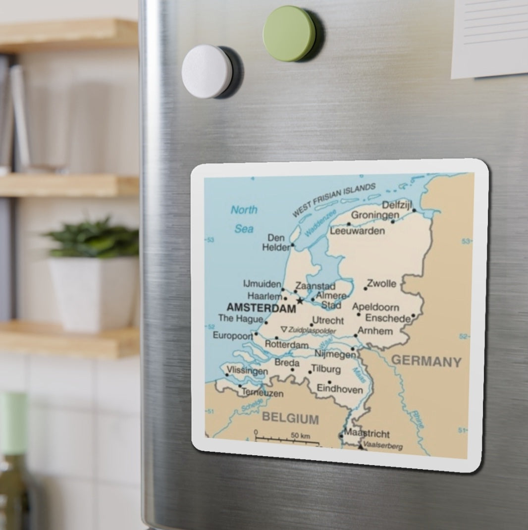 Netherlands Map - Magnet