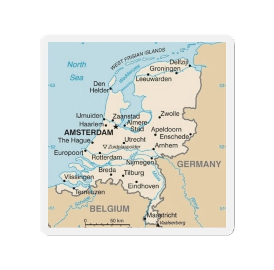 Netherlands Map - Magnet