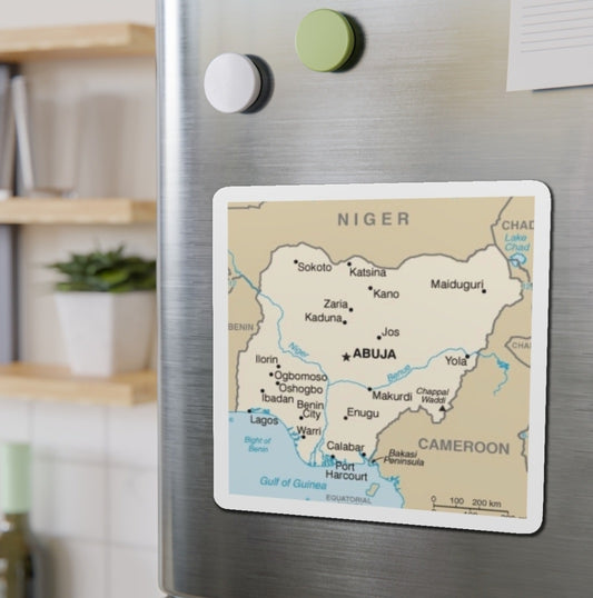 Nigeria Map - Magnet