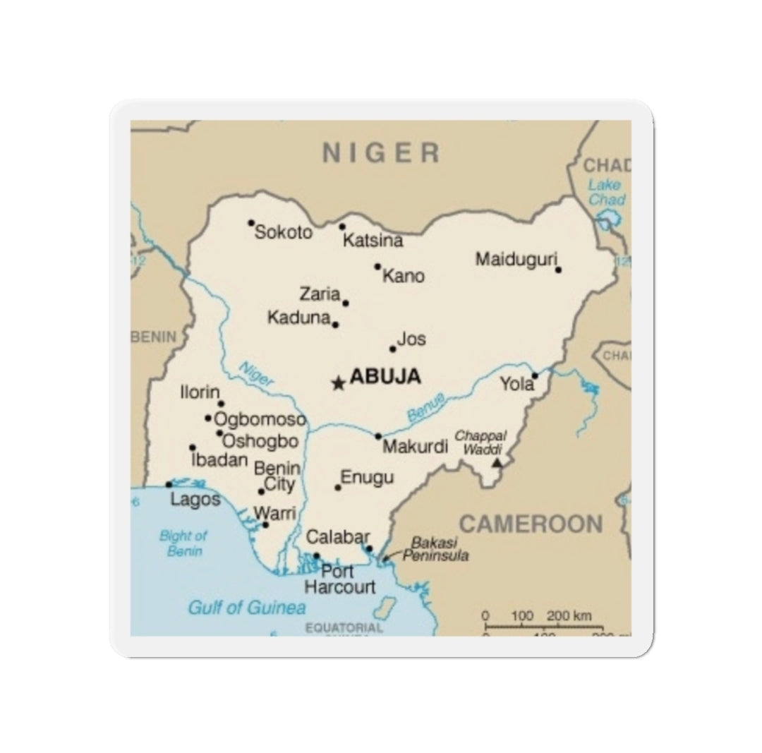 Nigeria Map - Magnet