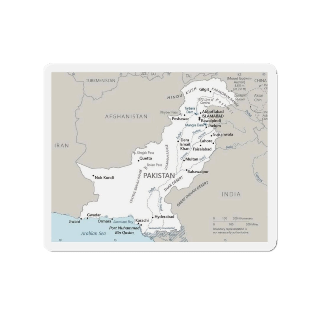 Pakistan Map - Magnet