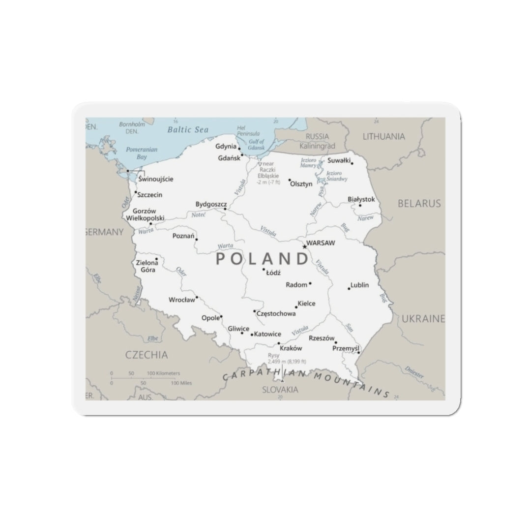 Poland Map - Magnet