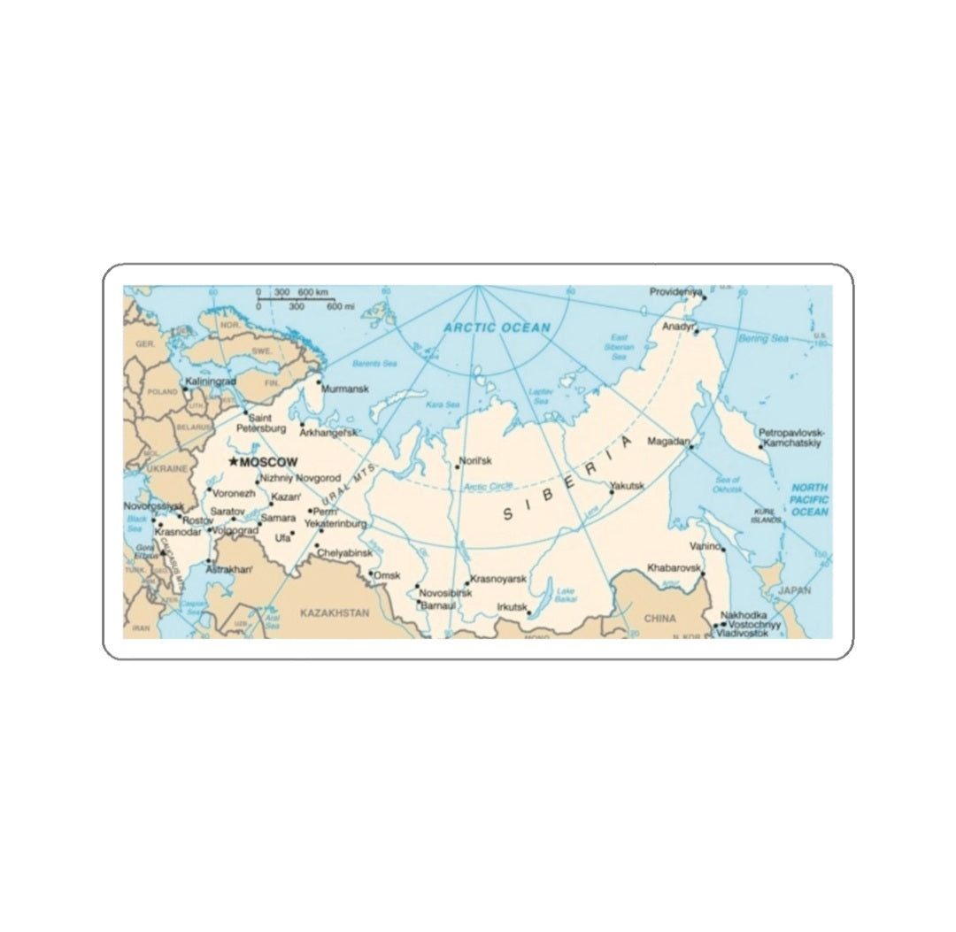 Russia Map - Decal