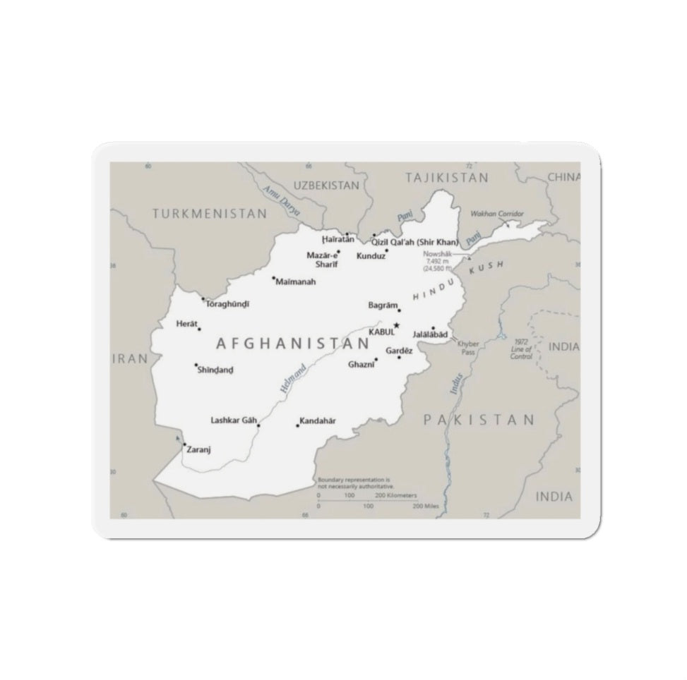 Afghanistan Map - Magnet