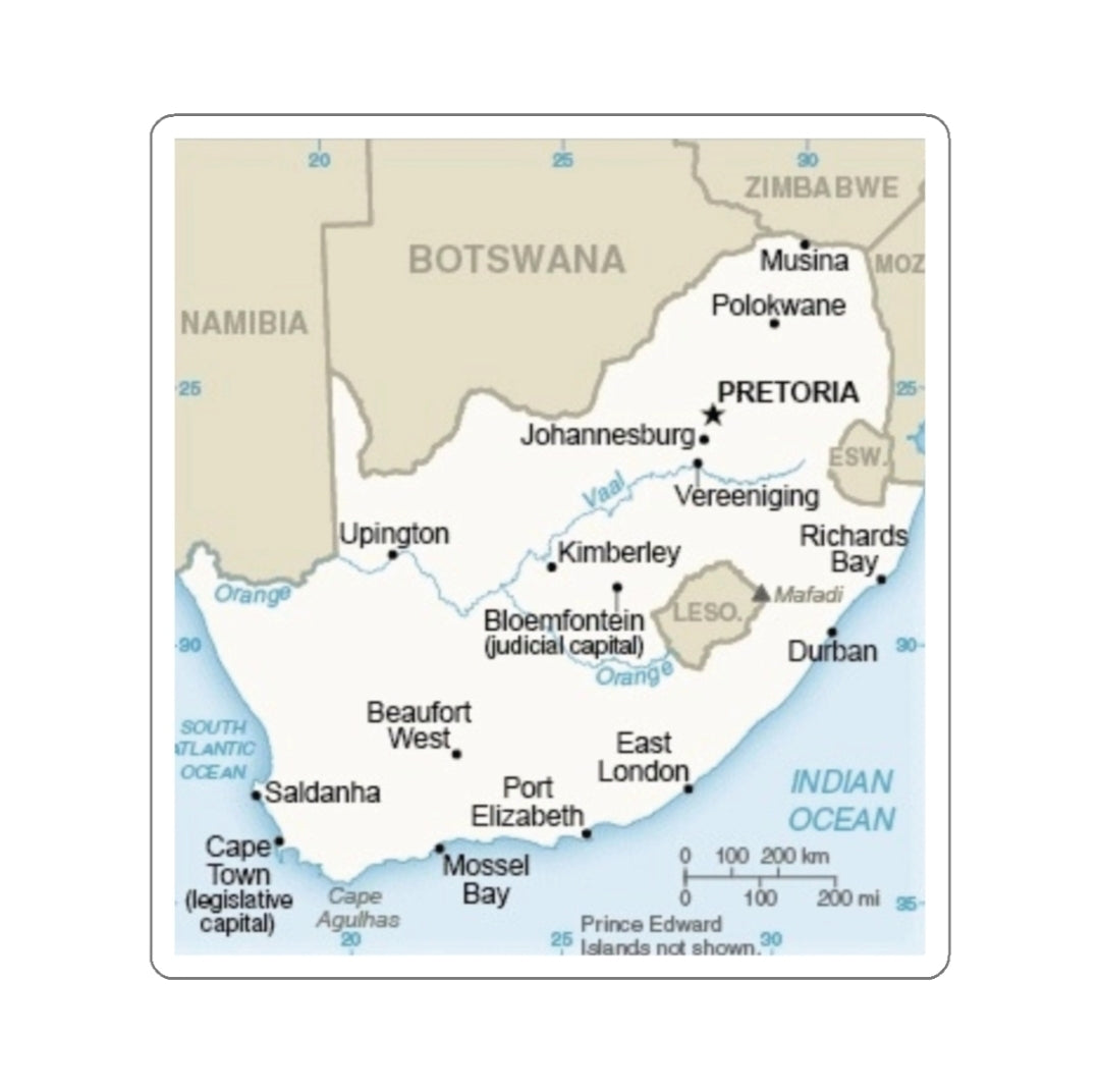 South Africa Map - Decal