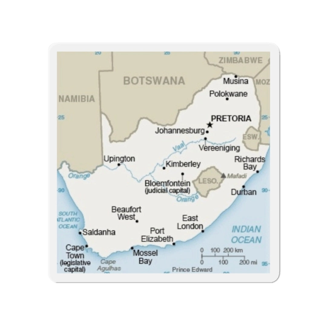 South Africa Map - Magnet