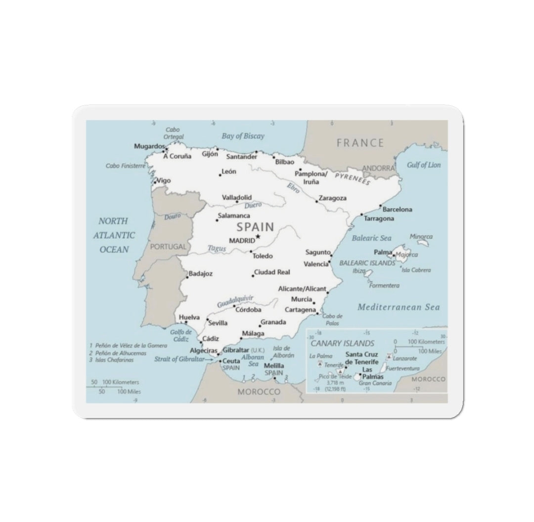 Spain Map - Magnet