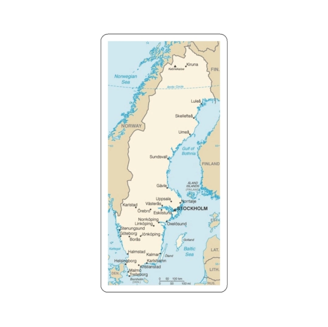 Sweden Map - Decal