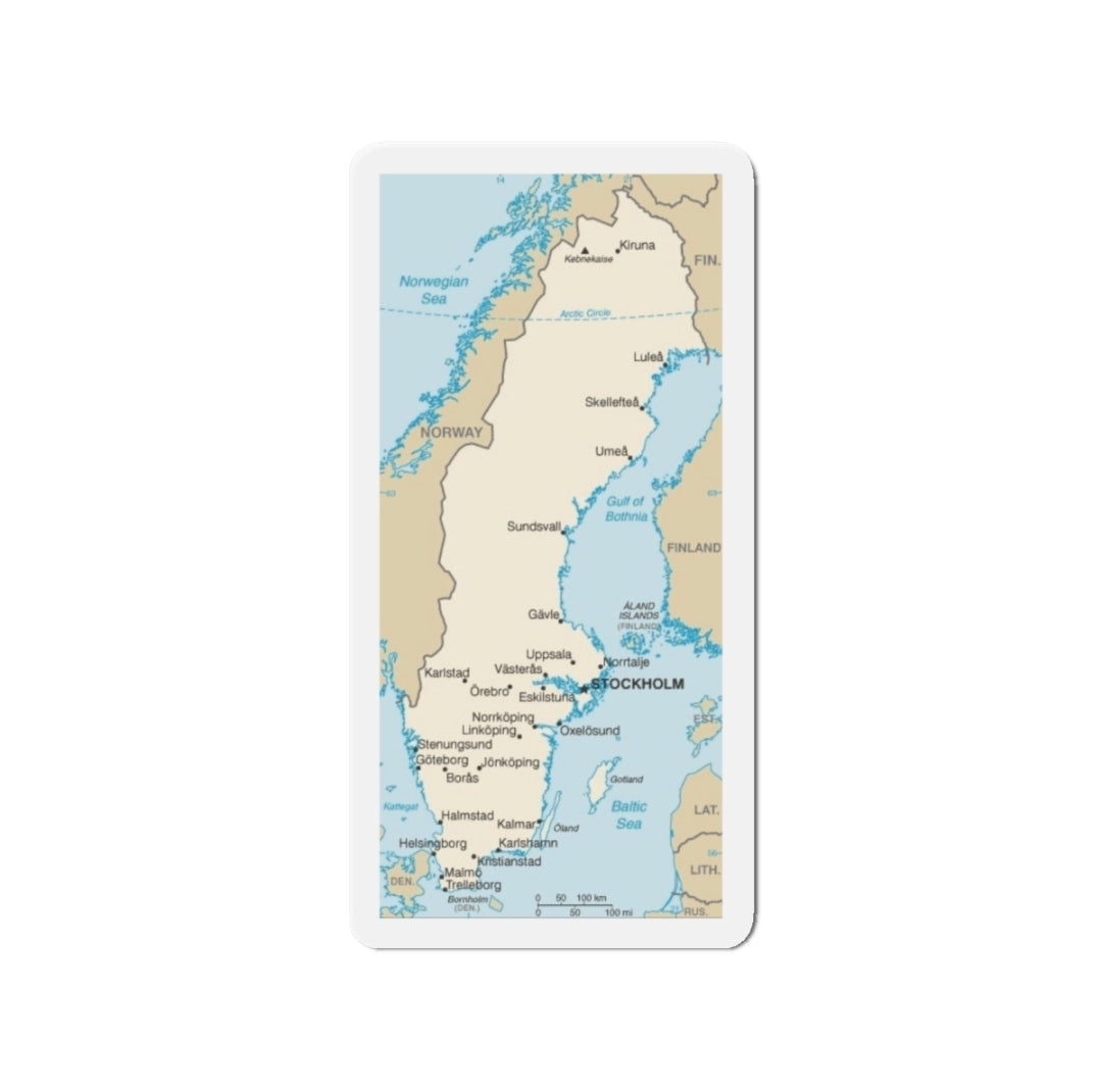 Sweden Map - Magnet