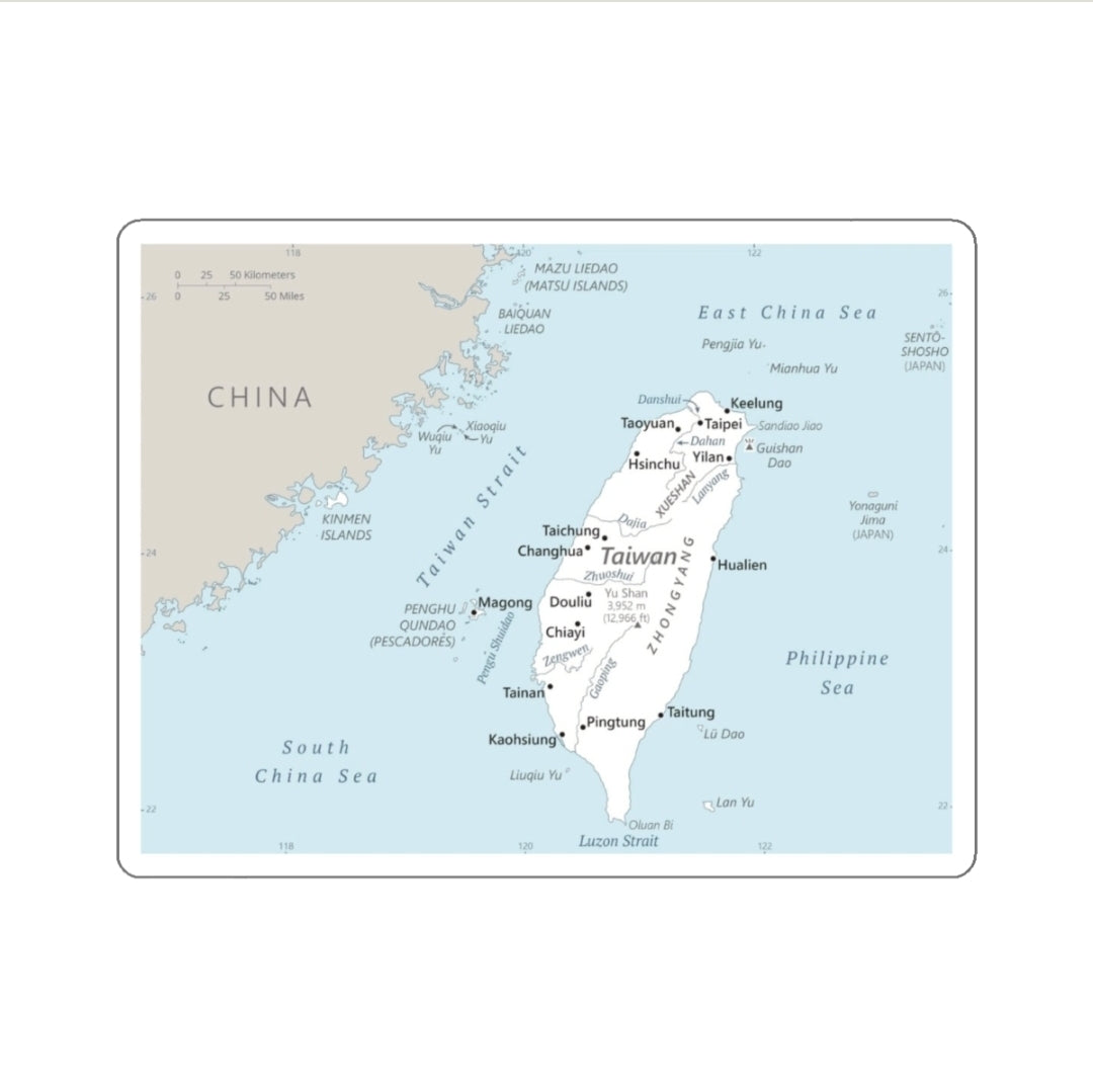 Taiwan Map - Decal