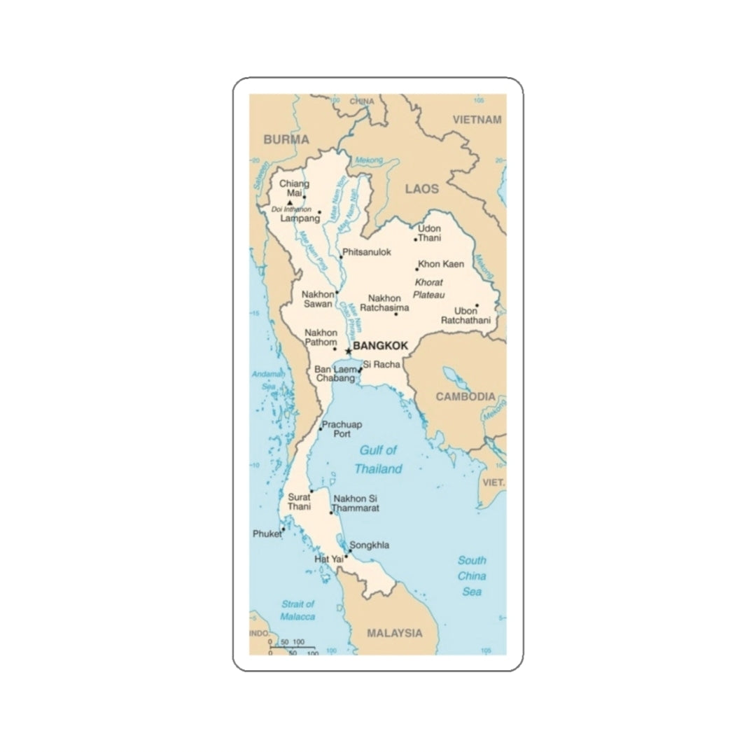 Thailand Map - Decal