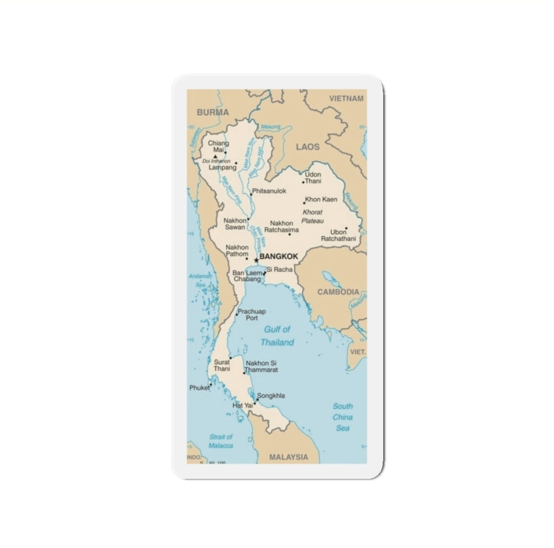 Thailand Map - Magnet