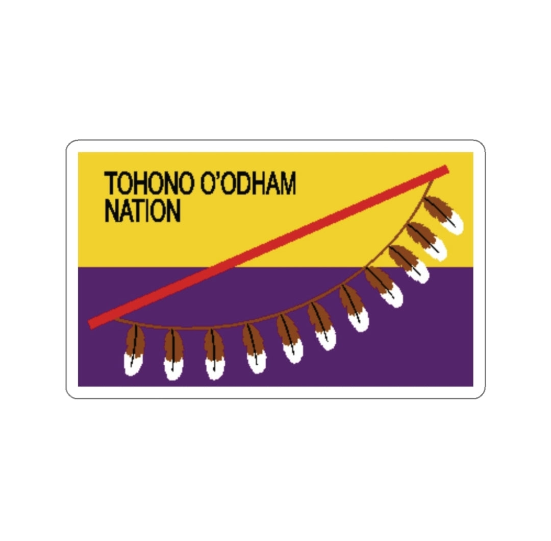 Tohono Oʼodham Nation Flag - Decal