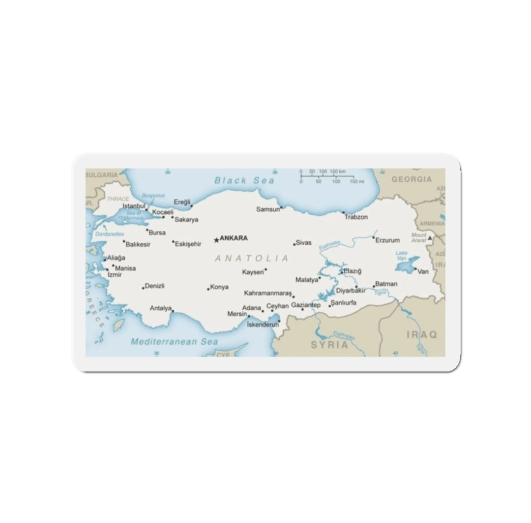 Turkey (Turkiye) Map - Magnet