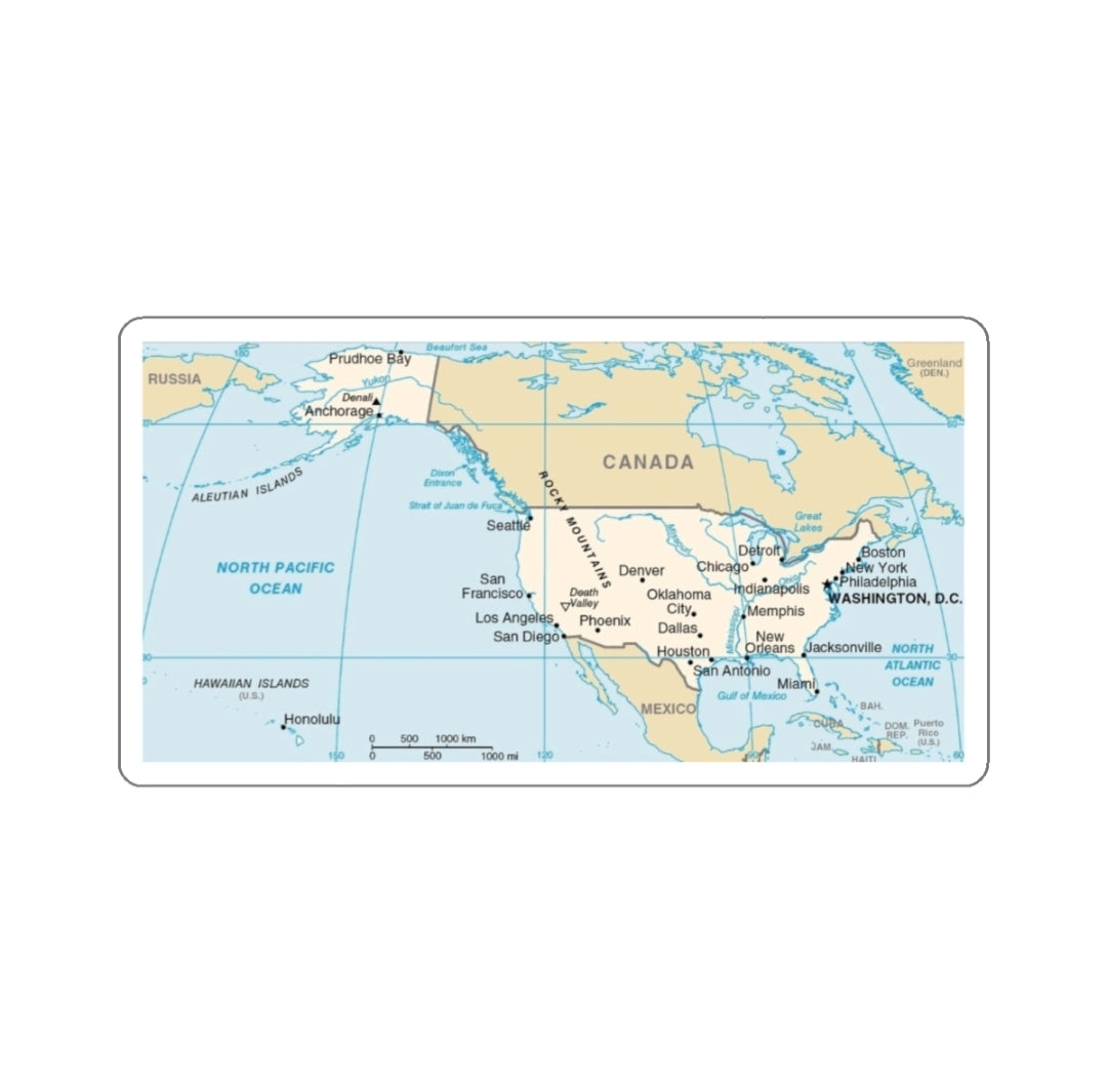 USA Map - Decal