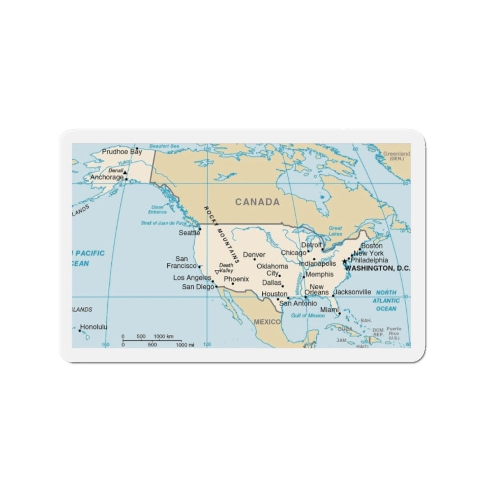 USA Map - Magnet