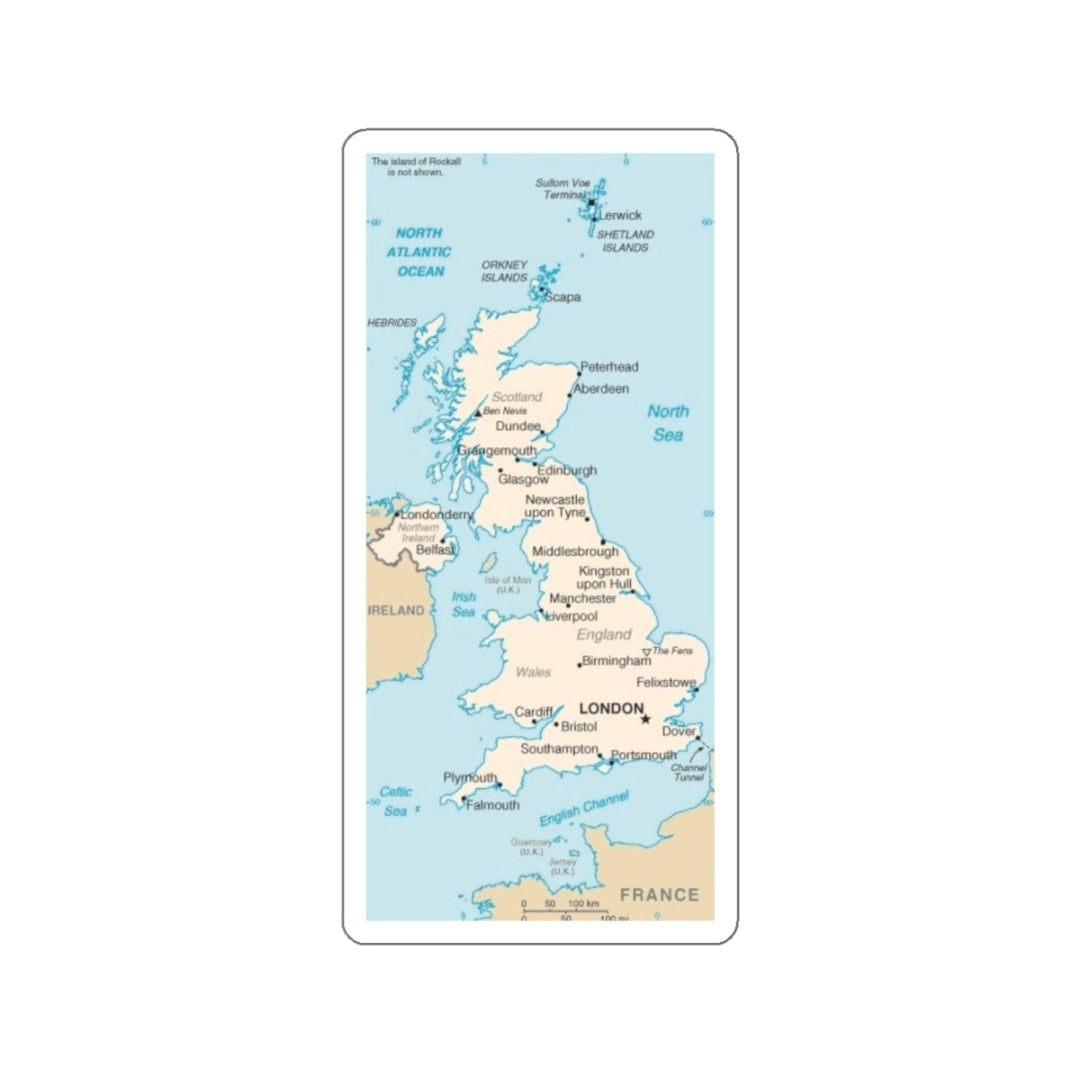 United Kingdom Map - Decal