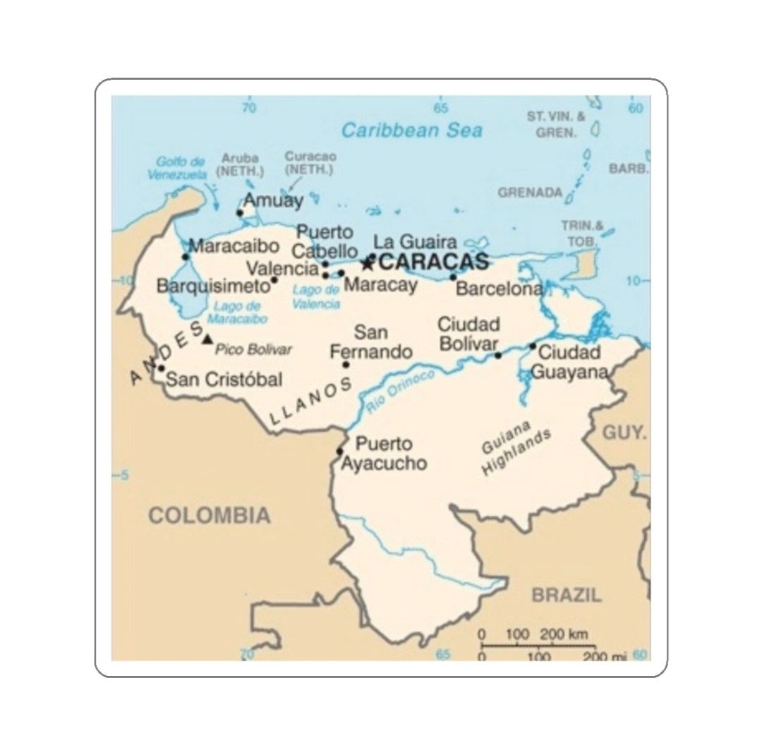 Venezuela Map - Decal