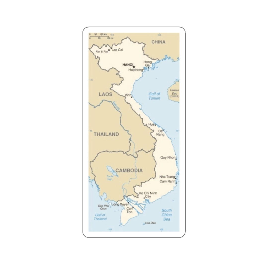 Vietnam Map - Decal