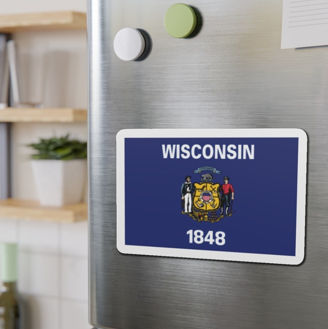 Wisconsin Flag - Magnet