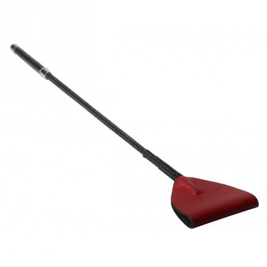 Leather Riding Crop - Red