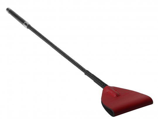 Leather Riding Crop - Red