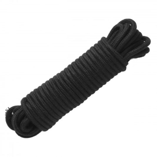 Cotton Bondage 32 Foot Rope - Black