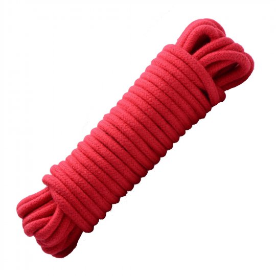 Cotton Bondage 32 Foot Rope - Red