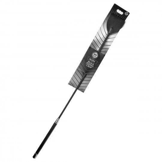 Leather Riding Crop - Black